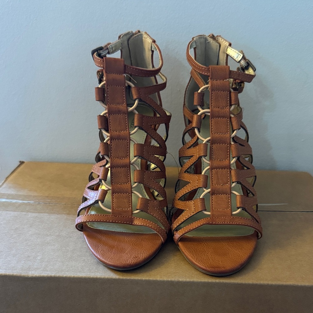 Altar'd State Tan Gladiator Sandals